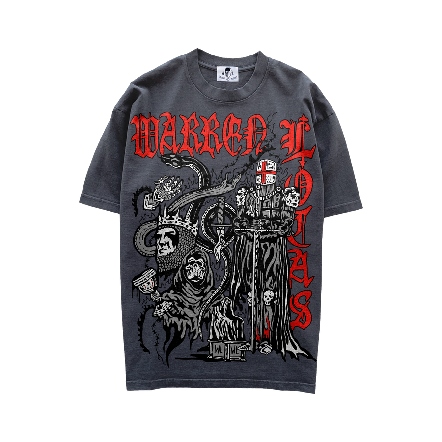 Viper King T-Shirt - Black Stonewash