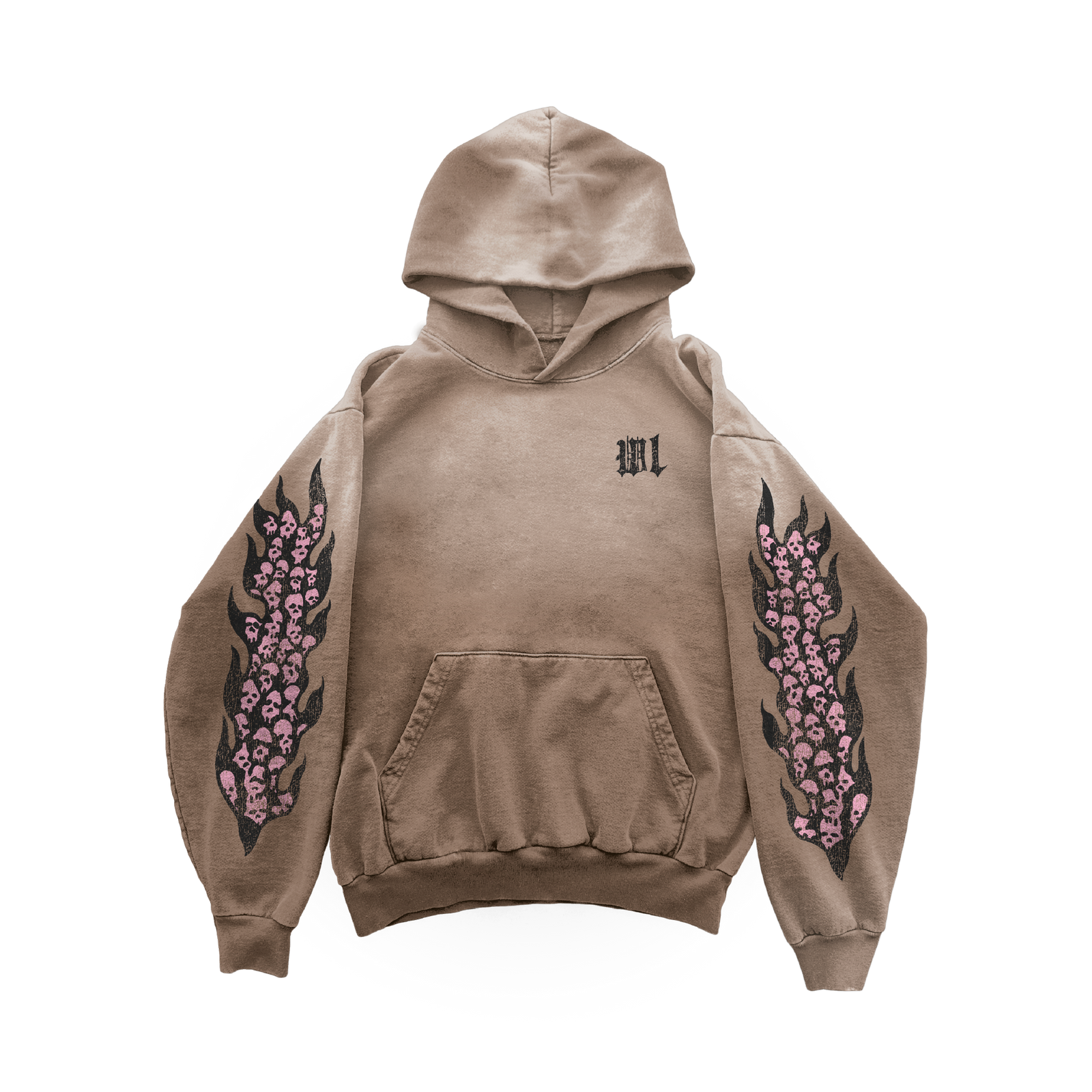 Catacombs Hoodie - Faded Trendy Brown