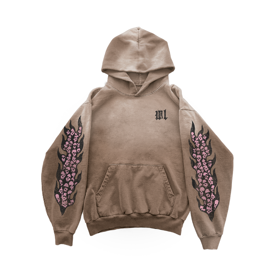 Catacombs Hoodie - Faded Trendy Brown