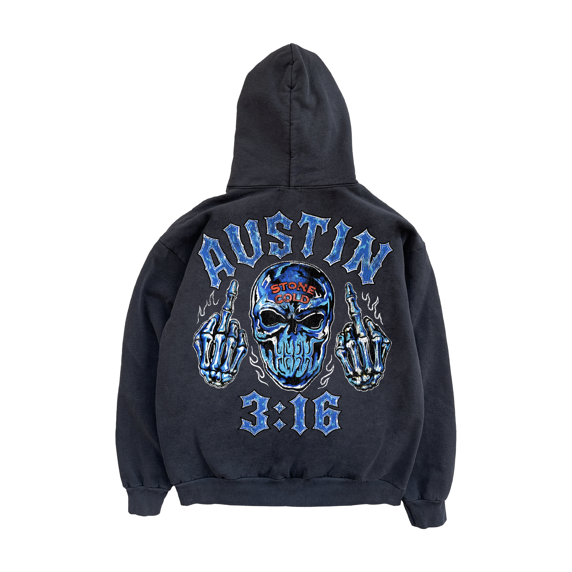 Stone Cold Fingers Hoodie - Vintage Black – Warren Lotas