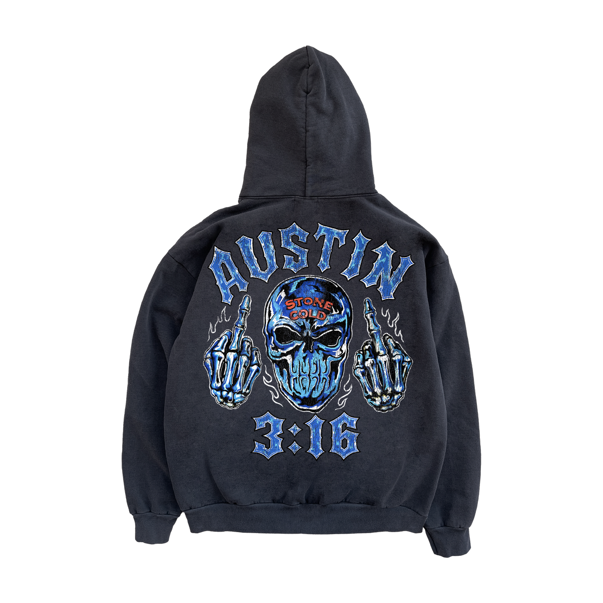Stone Cold Fingers Hoodie - Vintage Black
