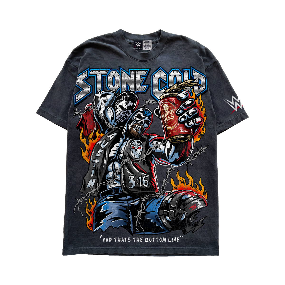 Stone Cold T-Shirt - Vintage Black