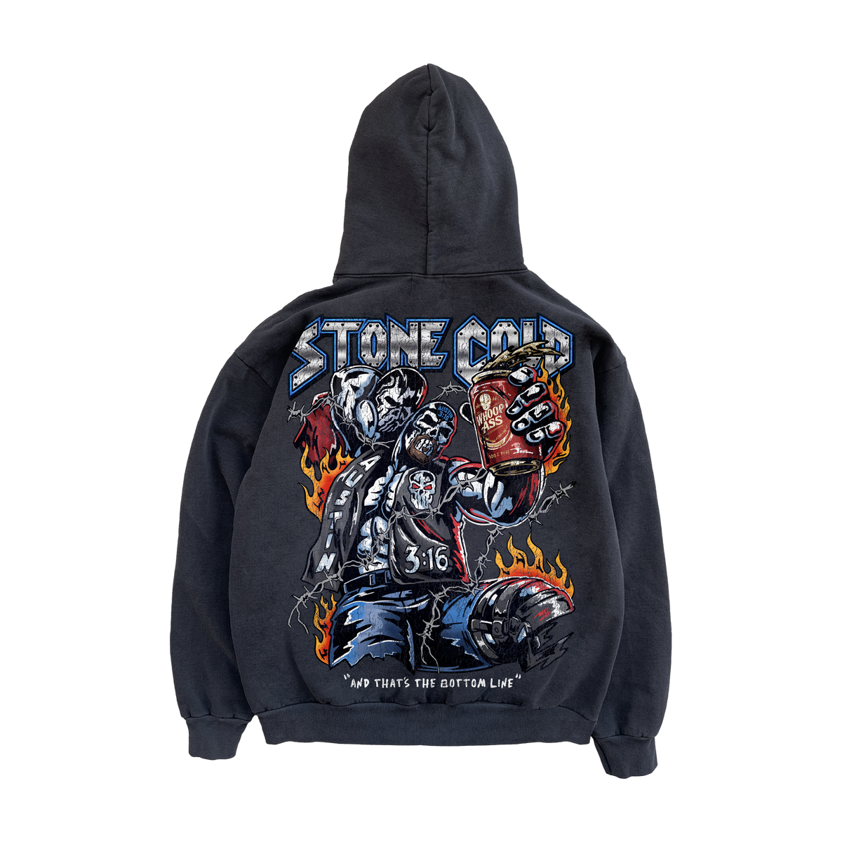 Stone Cold Hoodie - Vintage Black