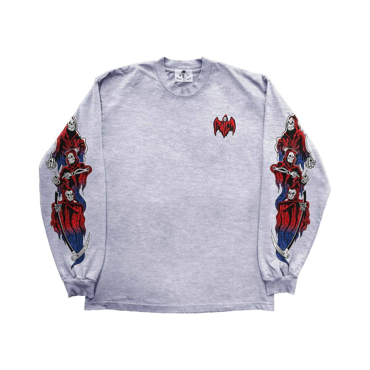 Web Three Reapers Long Sleeve T-Shirt - Heather Grey – Warren Lotas Web Three Reapers Long Sleeve T-Shirt - Heather Grey – Warren Lotas