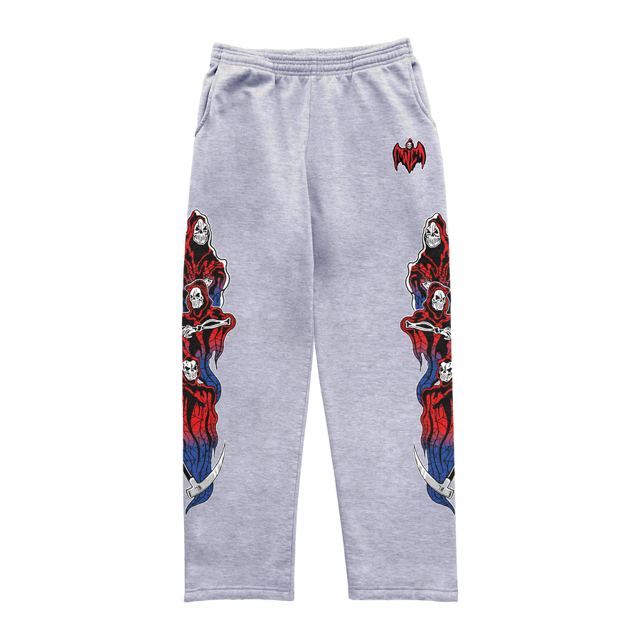 Web Three Reapers Sweatpants - Heather Grey