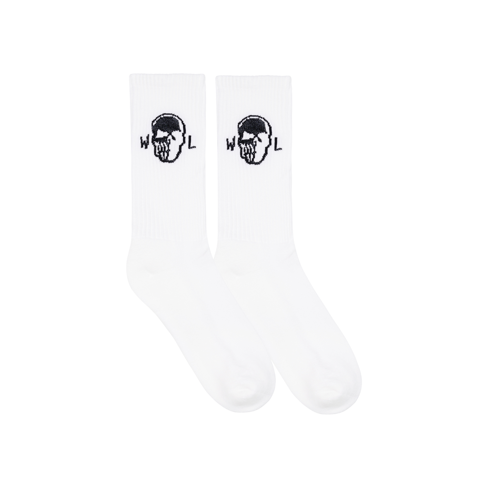Skull Socks - White