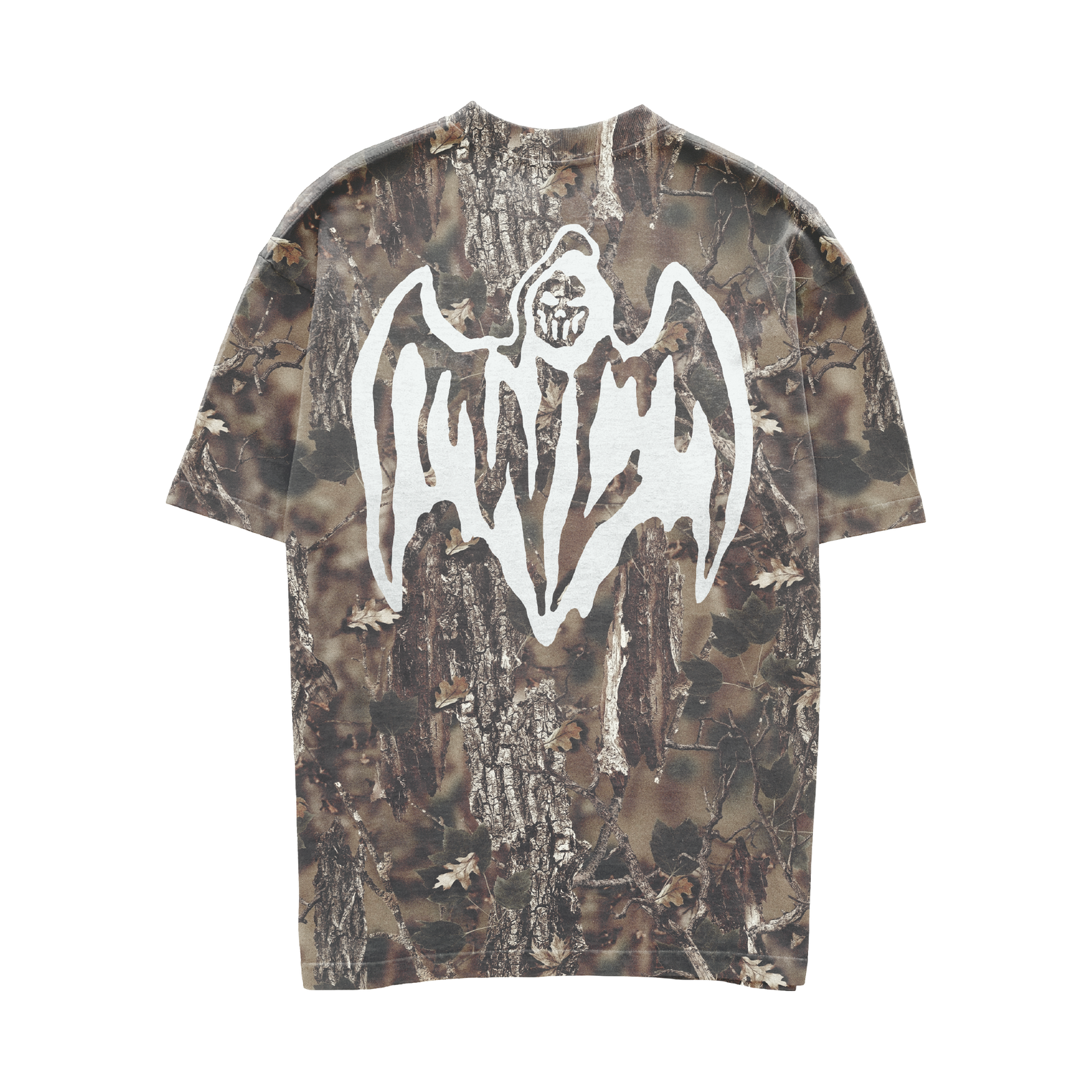 Bat Reaper T-Shirt - Faded Hunting Camo