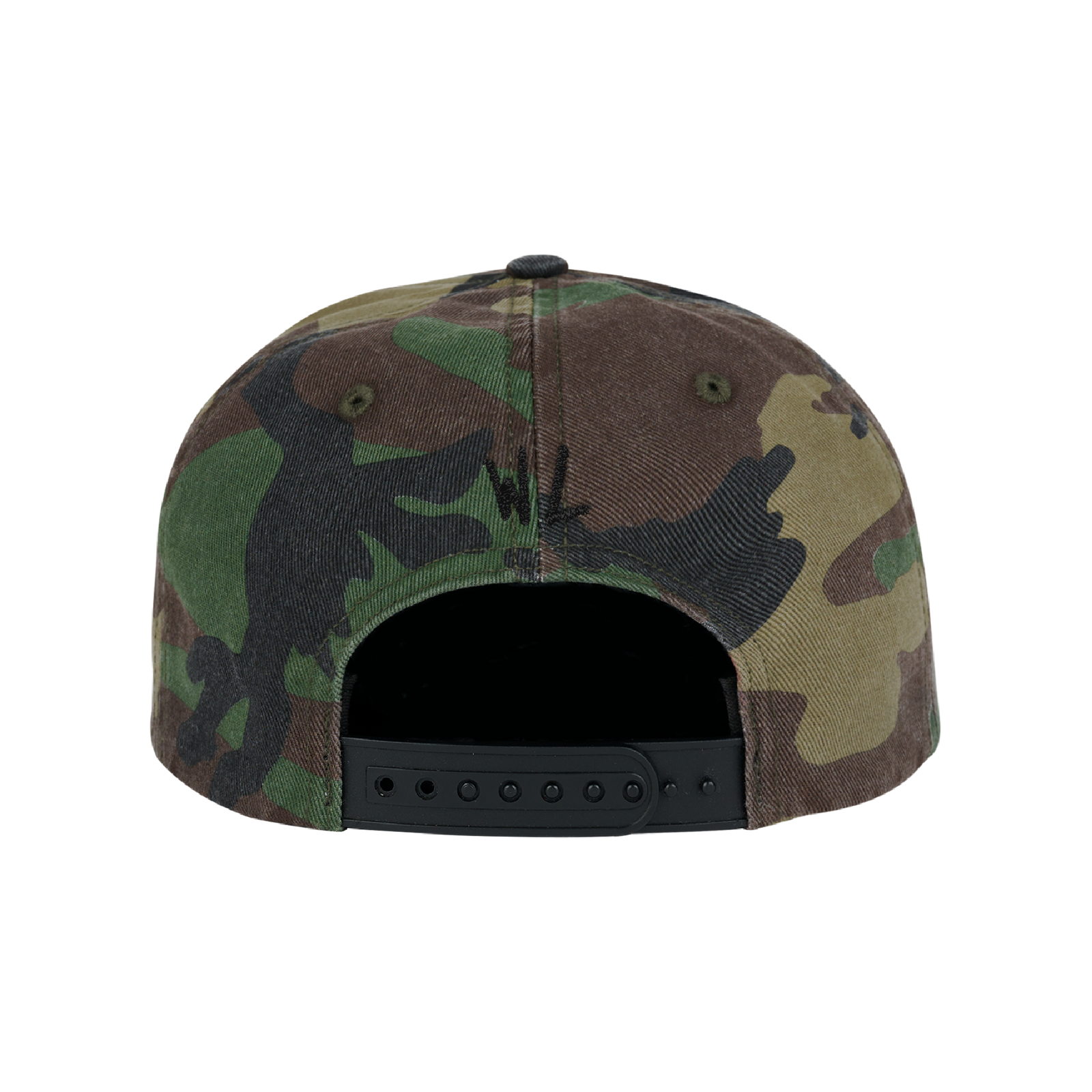 Bat Reaper Hat - Black/Woodland Camo