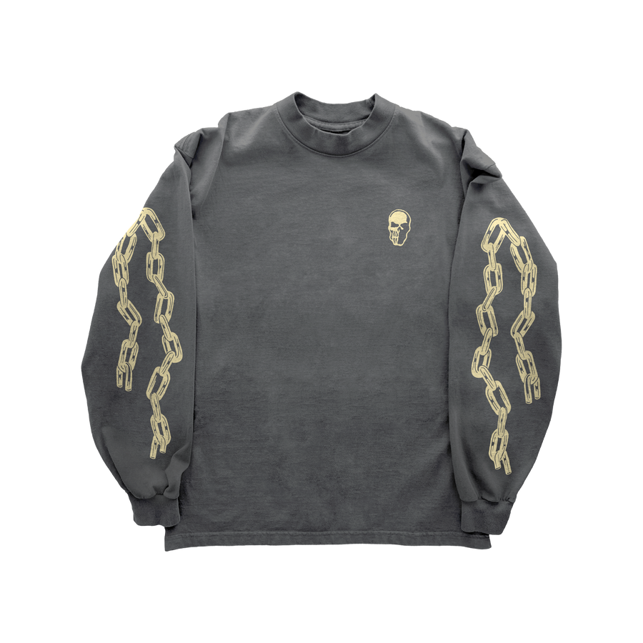 Chain Reaper Long Sleeve T-Shirt - Charcoal