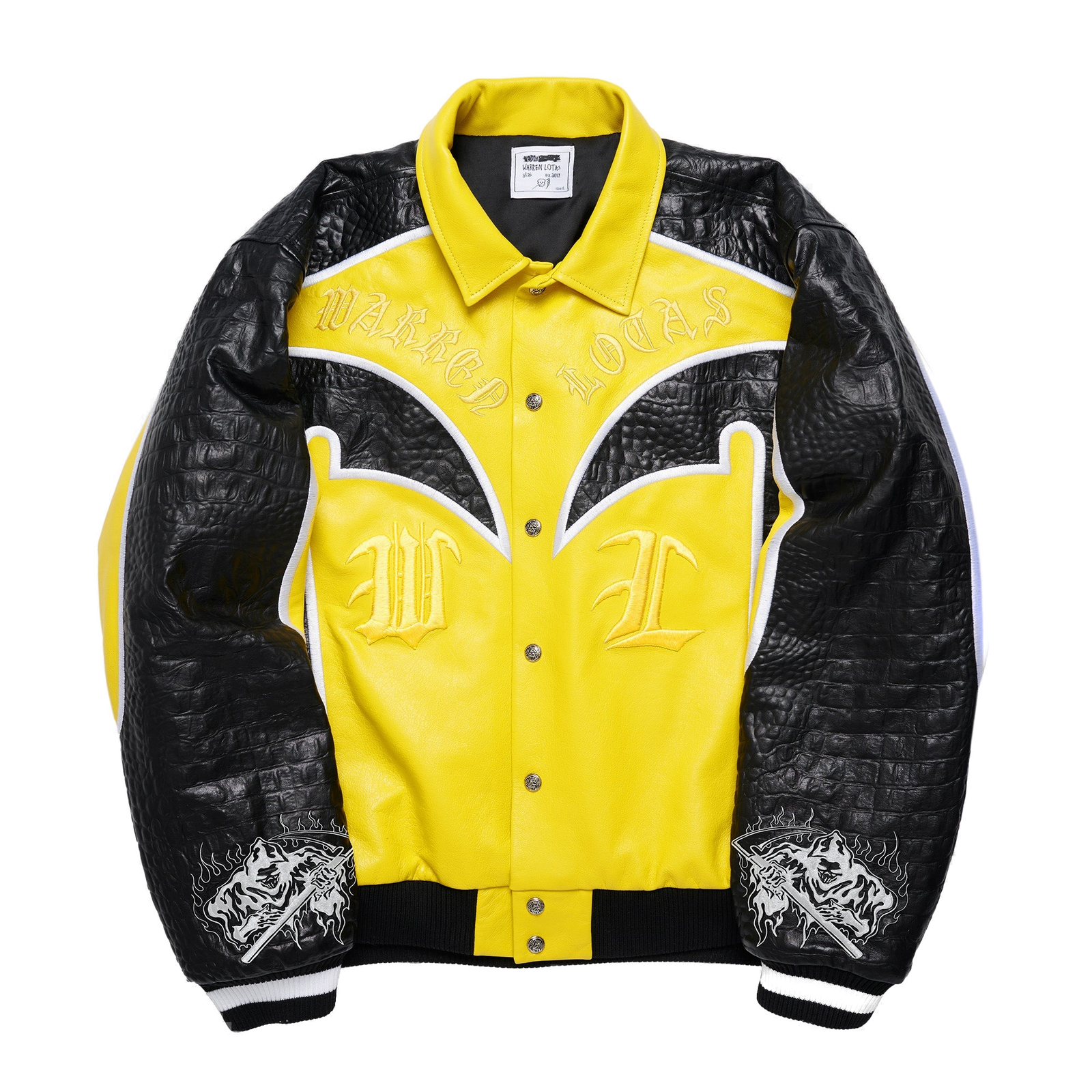 Crown Lambskin Leather Jacket - clean background