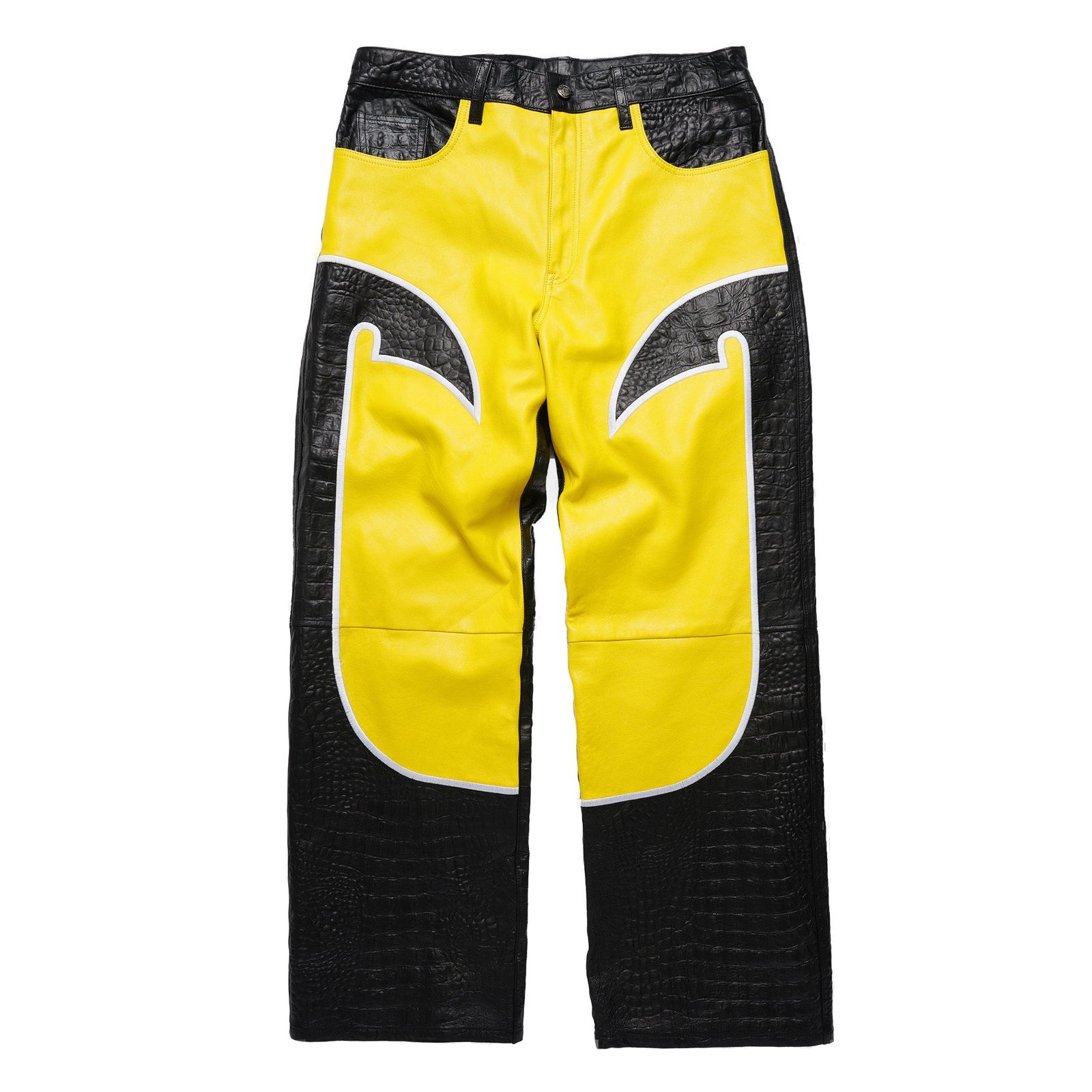 Crown Lambskin Leather Pant - clean background