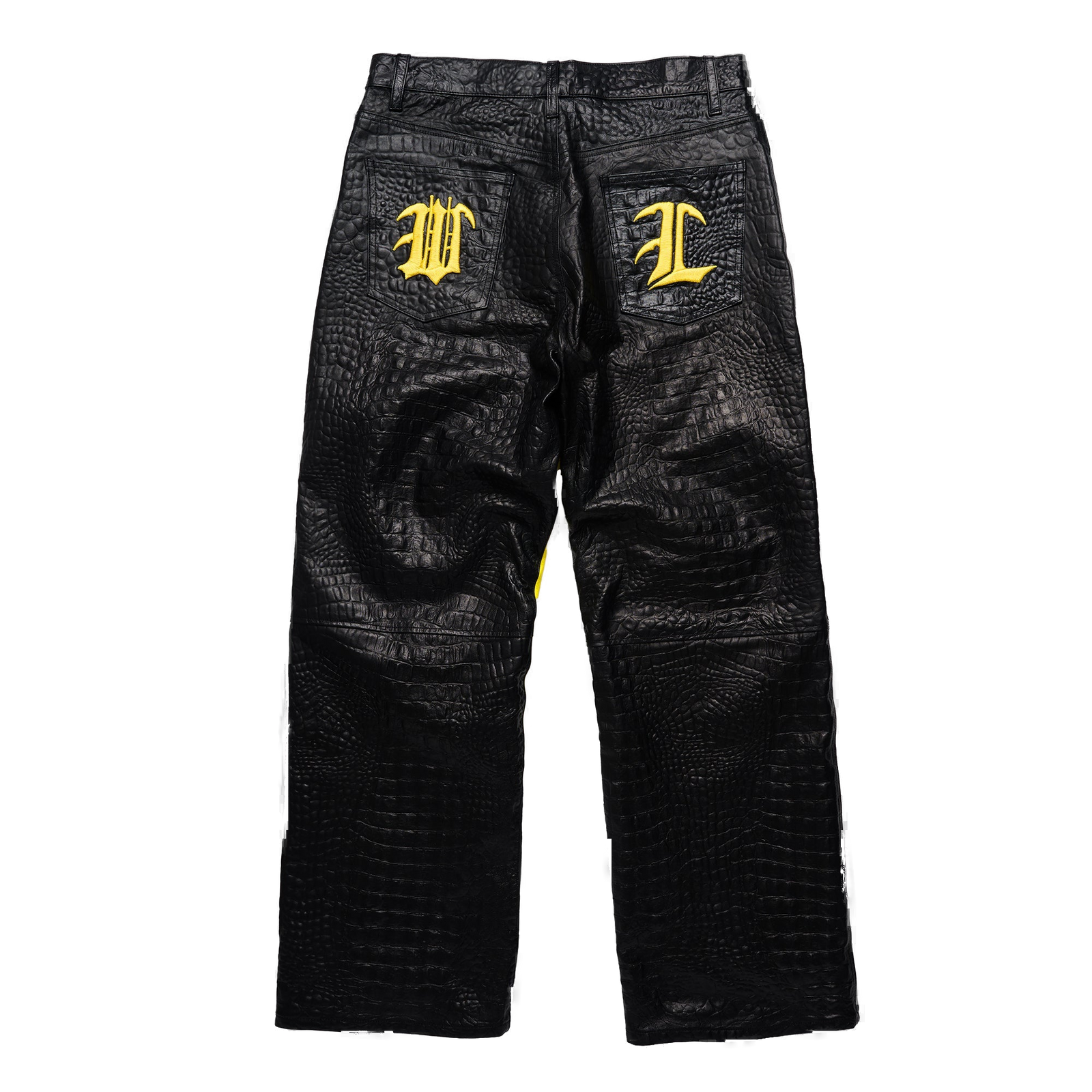 Crown Lambskin Leather Pant - clean background