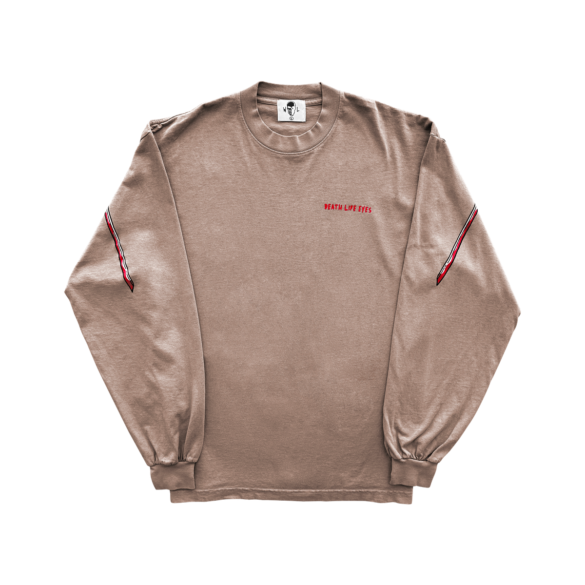 Double Samurai Long Sleeve T-Shirt - Faded Brown
