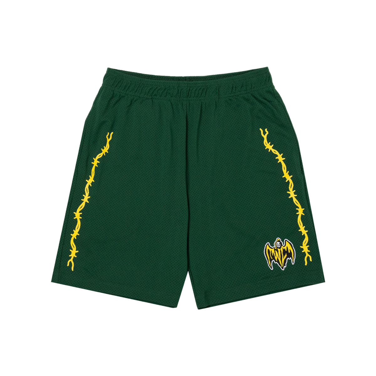 Bat Reaper Mesh Shorts - Green