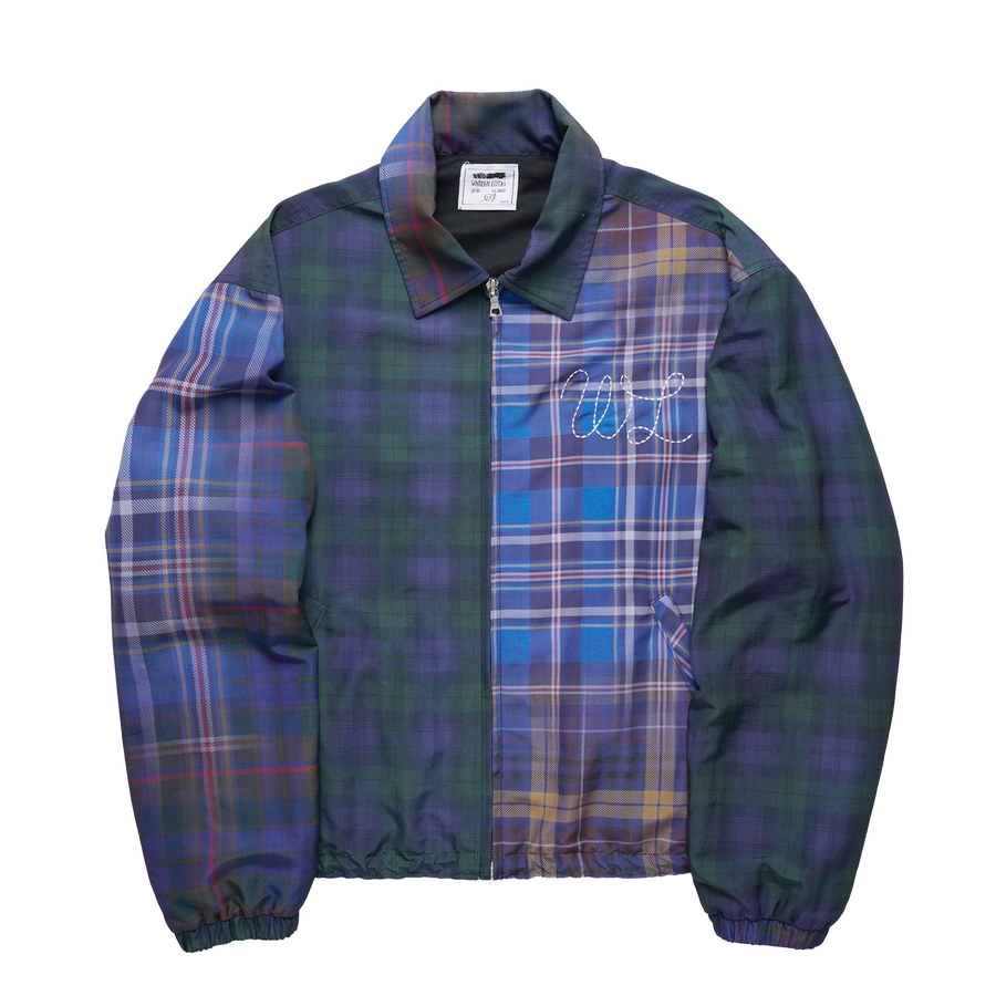 Hybrid-Plaid Nylon Jacket - clean background