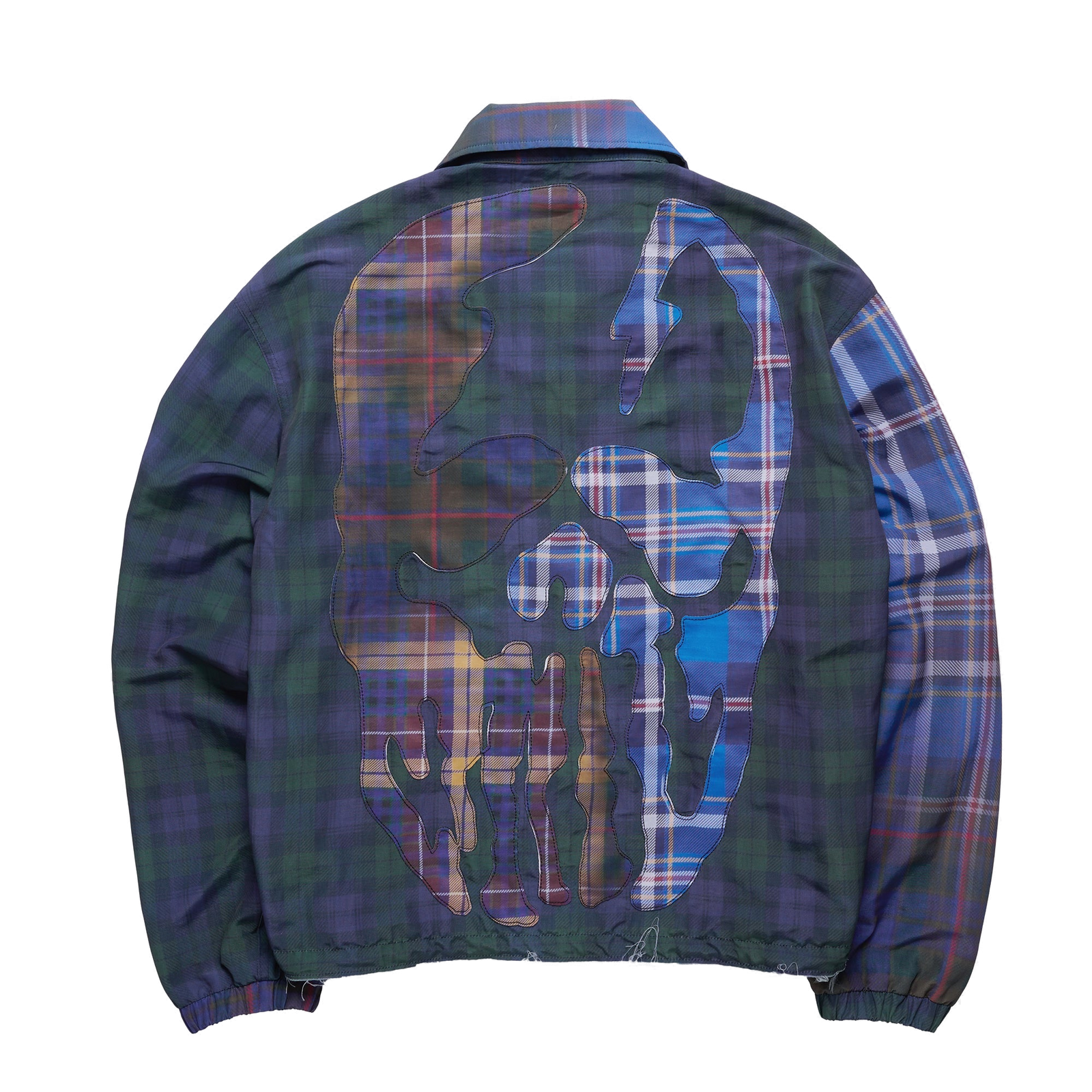 Hybrid-Plaid Nylon Jacket - clean background