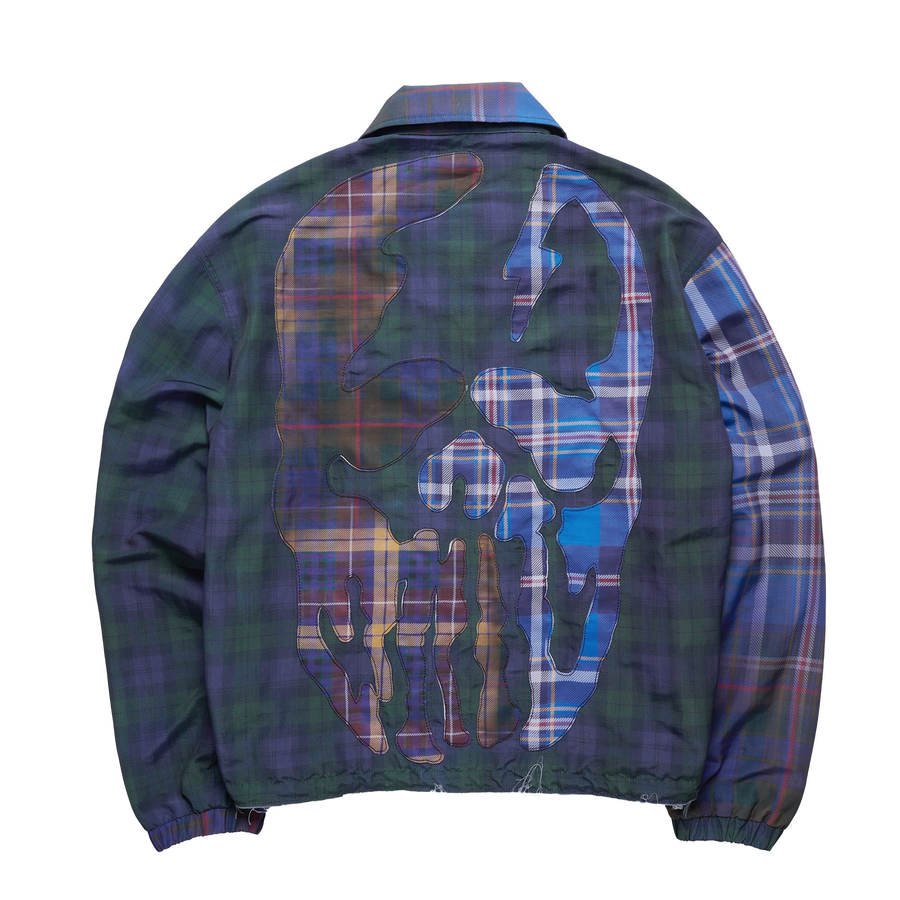 Hybrid-Plaid Nylon Jacket - clean background