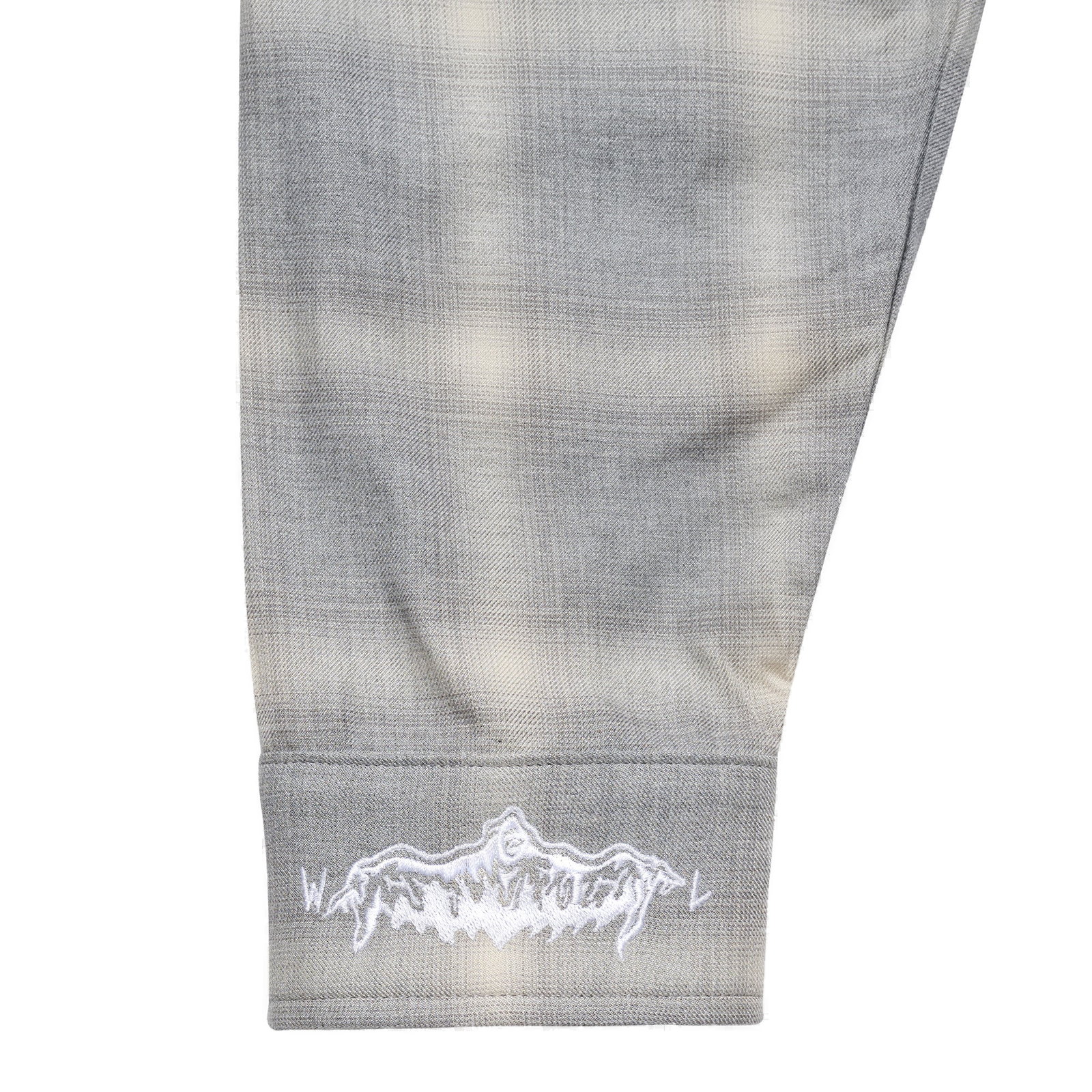 Reaper Japanese Plaid Shirt - Gray/Cream - clean background