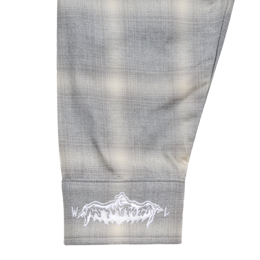 Reaper Japanese Plaid Shirt - Gray/Cream - clean background