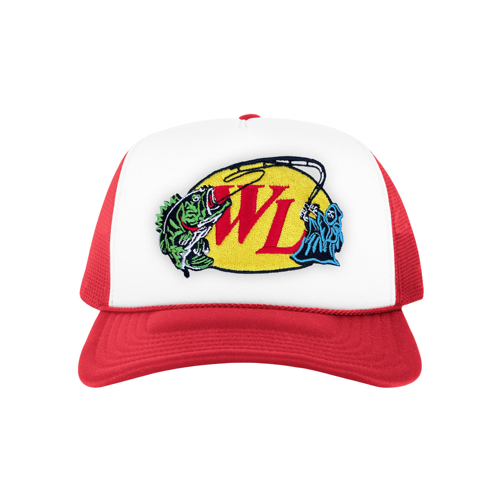 Reelin' Reaper Foam Trucker Hat - Red