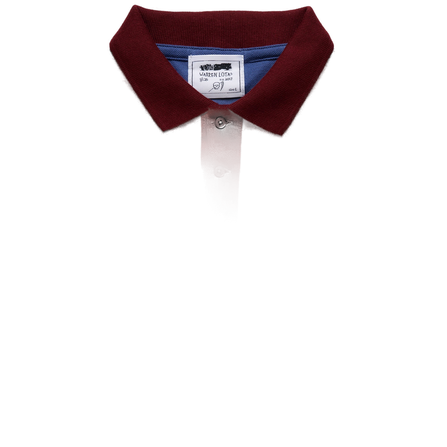 Reaper Academy Polo - Blue/Cream/Burgundy - clean background