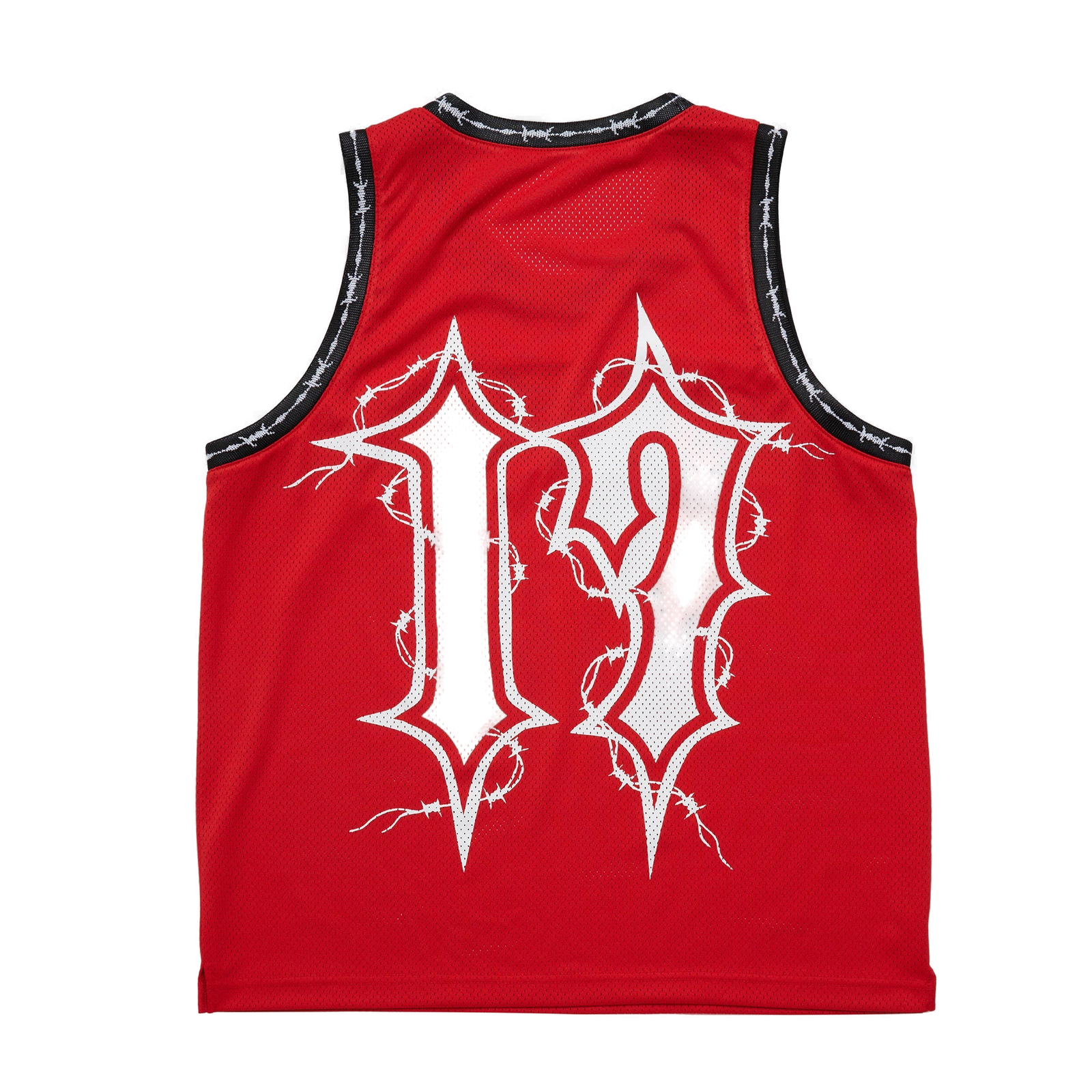 Reaper Face Off Basketball Jersey - Red - clean background