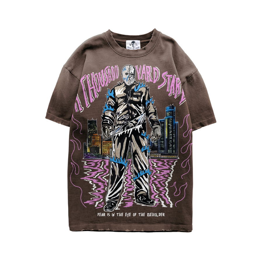 Thousand Yard Stare T-Shirt - Faded Brown
